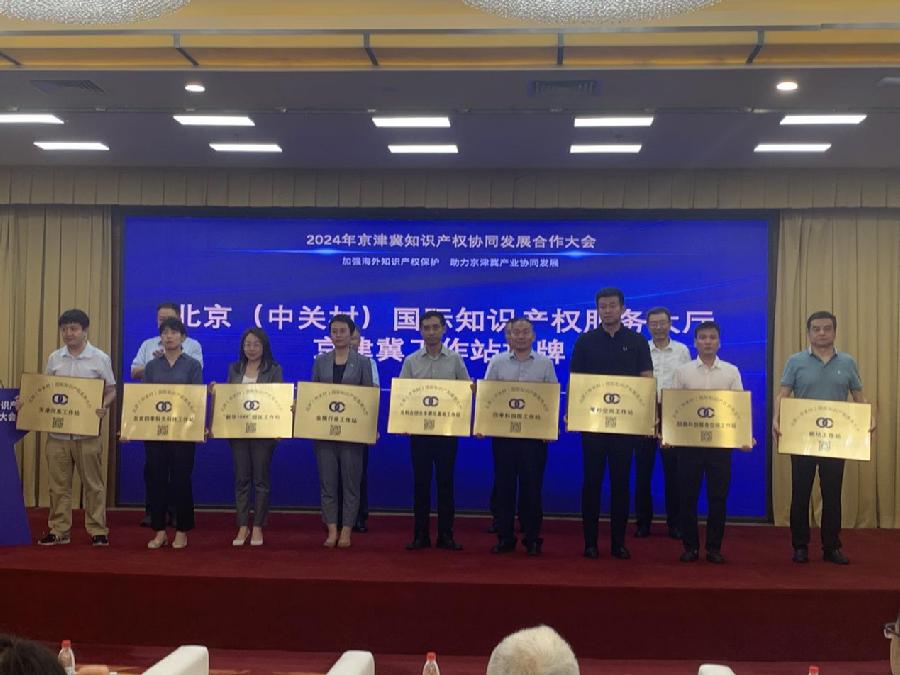 北京（中关村）国际知识产权服务大厅京津冀工作站授牌仪式