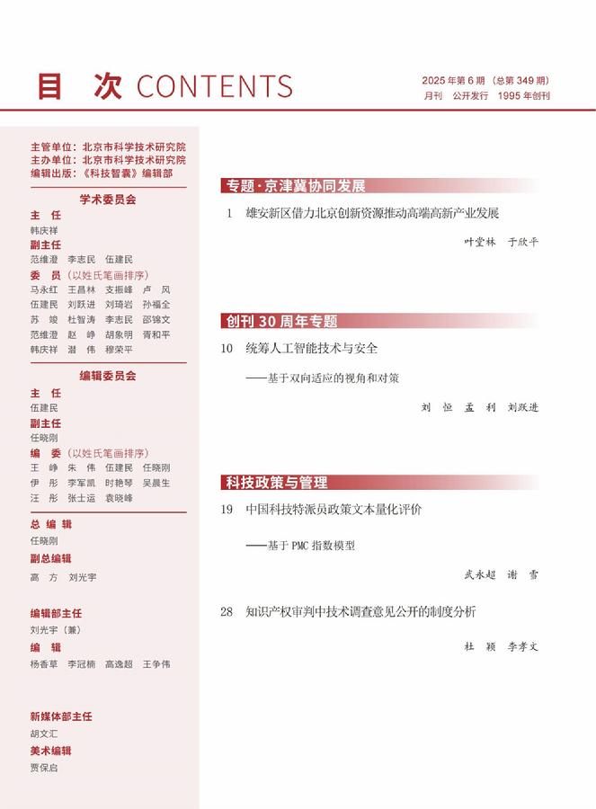 《科技智囊》2025年第6期目录