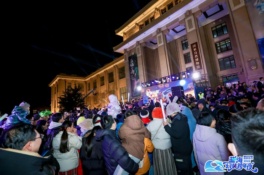 “蓝（来）海（嗨）幻装跨年夜”活动现场
