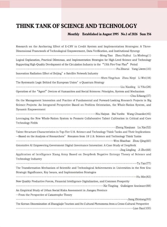 《科技智囊》2026年第1目录